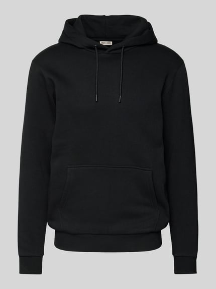 Produktfoto, Regular Fit Hoodie aus Baumwoll-Mix Modell 'CERES' von Only & Sons, Optik: Unifarben, Kängurutasche, Kapuze, Langarm, gerippt