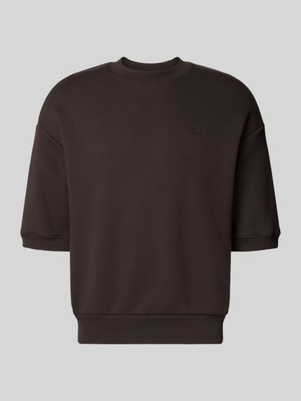 Produktfoto, Relaxed Fit Sweatshirt aus reiner Baumwolle von Lacoste, Optik: Unifarben, Passform: Relaxed-Fit, Logo-Stitching, Materialverarbeitung: Sweat