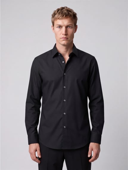 BOSS Slim Fit Businesshemd mit Label-Detail Black 4