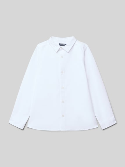 Blue Seven Koszula casualowa o kroju regular fit z wykładanym kołnierzem Biały 1