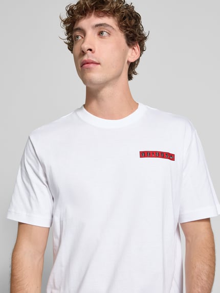 adidas Originals T-Shirt mit Label-Print Weiss 3