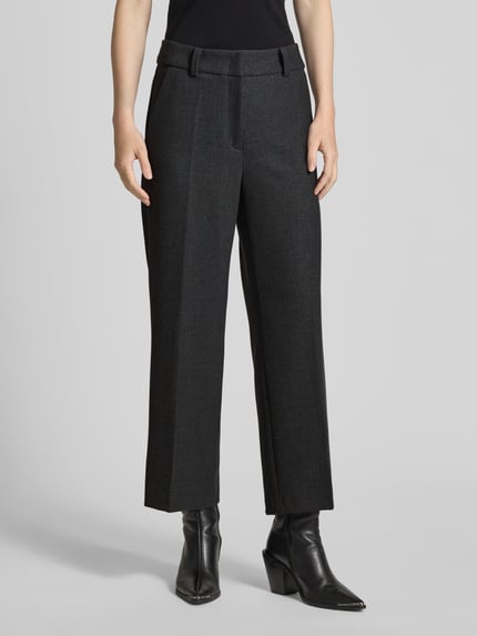 CAMBIO Wide Fit stoffen broek met viscose-wol-aandeel model 'California' Antraciet - 4