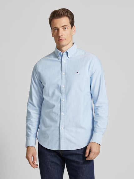 Tommy Hilfiger Regular Fit Freizeithemd mit Button-Down-Kragen Hellblau 4
