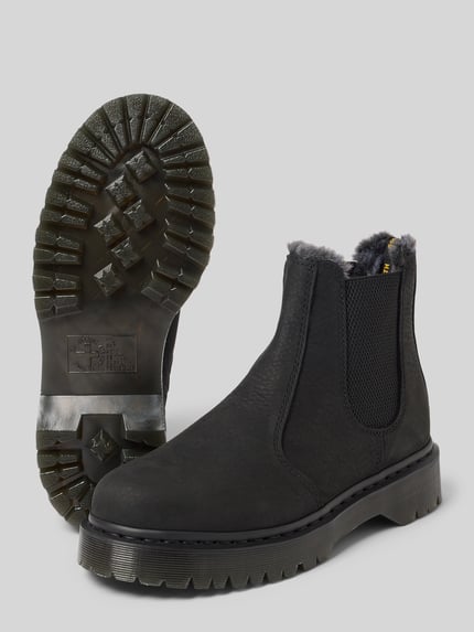 Dr. Martens Chelsea boots van leer met elastische inzetstukken Zwart - 4