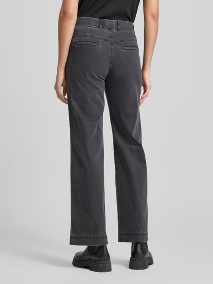 Raphaela By Brax Flared Jeans mit elastischem Bund Modell 'Pam' Anthrazit 5
