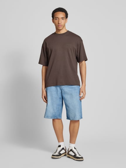 REVIEW Baggy Fit Jeans Shorts mit Eingrifftaschen - Jorts Hellblau 1