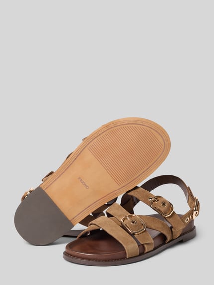 INUOVO Sandalen van echt leer met open hiel Beige - 4