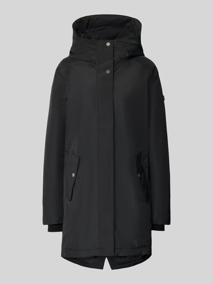 Didriksons Parka z kapturem model „ALANA” Czarny 2