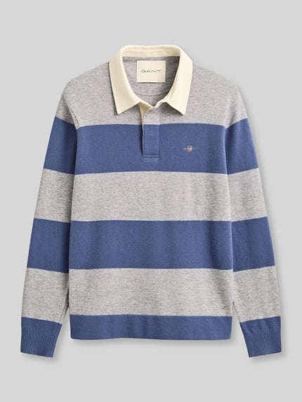 GANT sweter z czystej bawełny o kroju regular fit Jasnoszary 2