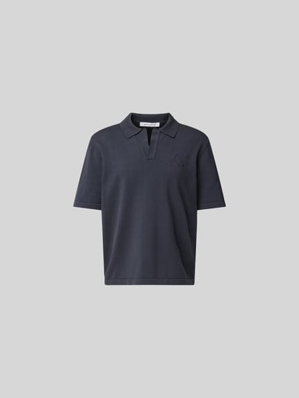 MAISON KITSUNÉ T-shirt z imitacji dzianiny Ciemnoszary 2