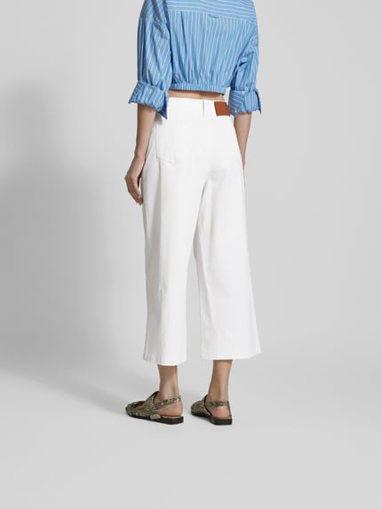 Staud Stoffen broek met steekzakken Ecru - 5