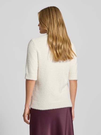 MORE & MORE Strickshirt mit Rundhalsausschnitt Offwhite 5