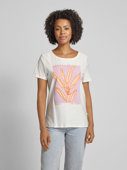 LIEBLINGSSTÜCK T-shirt z nadrukiem z motywem model ‘Daliah’ Złamany biały 4