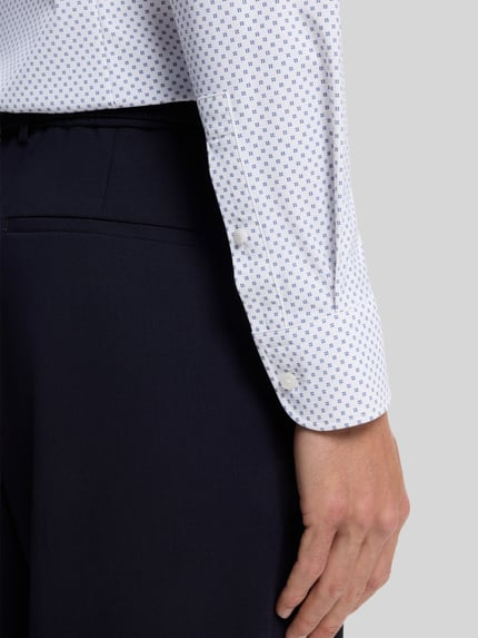 BOSS Slim Fit Businesshemd mit Allover-Muster Modell 'P-Hank-kent-C1-222' Hellblau 6