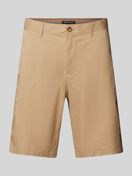 Michael Kors Korte regular fit broek met riemlussen Kaki - 2