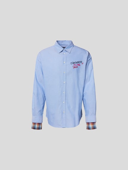 Dsquared2 Regular Fit Freizeithemd mit Kentkragen Hellblau 2
