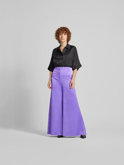 Nanushka Stoffen broek met achterzakken Paars - 1