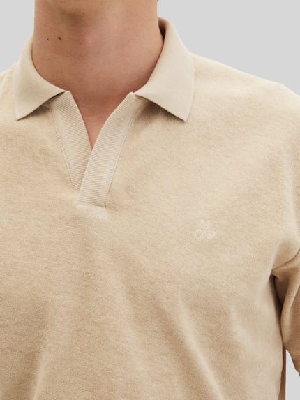 Marc O'Polo Regular Fit Poloshirt aus reinem Baumwoll-Frottee Beige 3