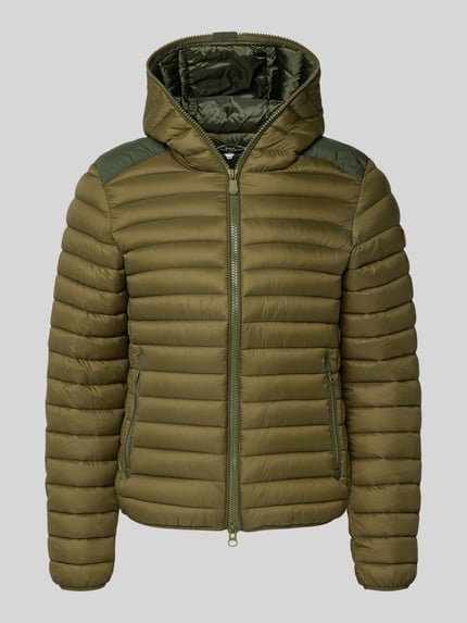 Save The Duck Steppjacke mit Zweiwege-Reißverschluss Modell 'JELEP' Oliv 2