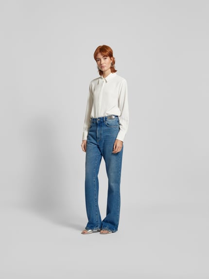 Rabanne flared jeans met 5-pocketmodel Jeansblauw - 1