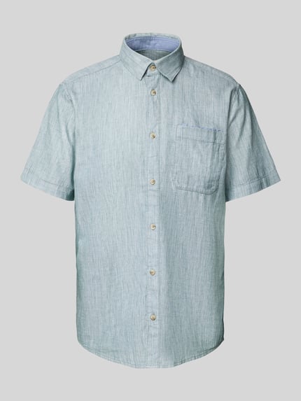Tom Tailor Regular fit vrijetijdsoverhemd van puur katoen Groen - 2