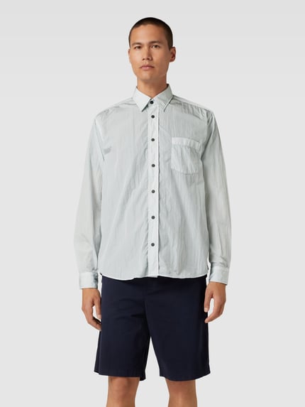 BOSS Orange Koszula casualowa o kroju regular fit z kołnierzykiem typu kent model ‘Lambini’ Jasnoszary 4