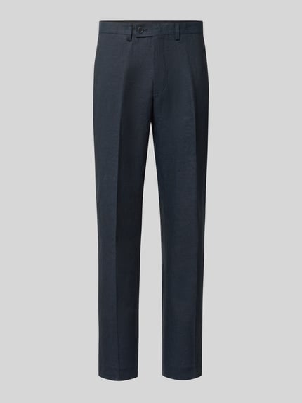 Christian Berg Men Leinenhose mit Gesäßtaschen Dunkelblau 2