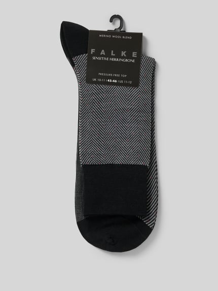 FALKE Socken mit Label-Print Black 3