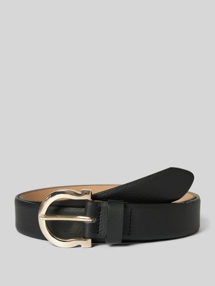 Weinmann Riem van leer met doornsluiting model 'SETA' Black - 1