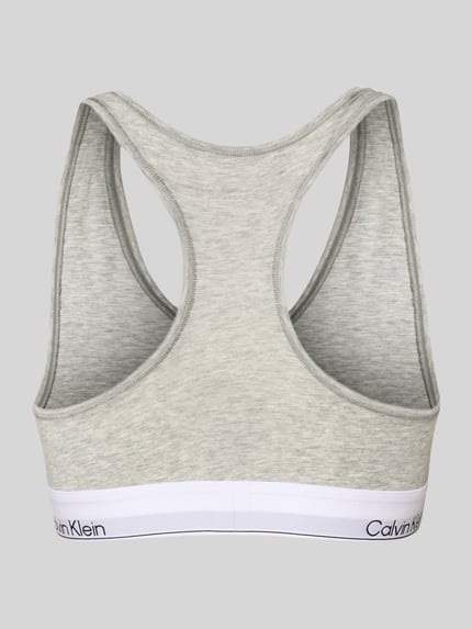 Calvin Klein Underwear Bralette mit Label-Bund Hellgrau 3