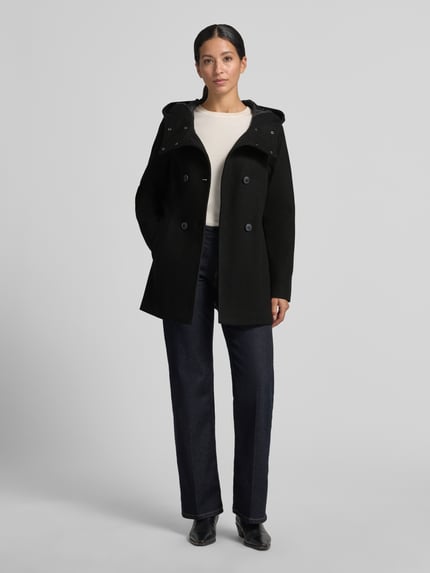 VERO MODA Regular fit lange jas met capuchon model 'FORTUNESHILA' Zwart - 1