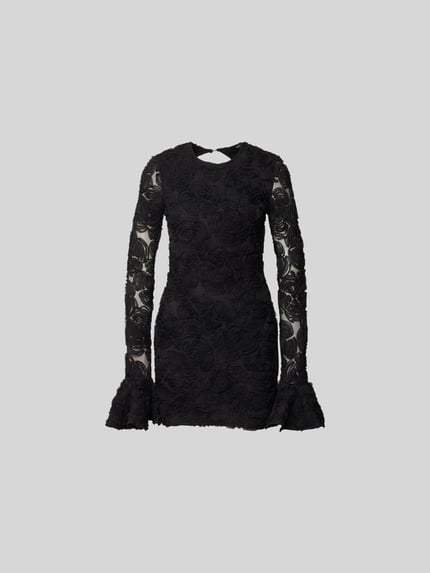 ROTATE Mini-jurk met trompetmouwen Zwart - 2