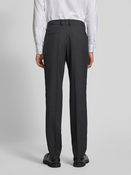 BOSS Regular Fit Anzughose mit Bügelfalten Modell 'Genius' Anthrazit 5