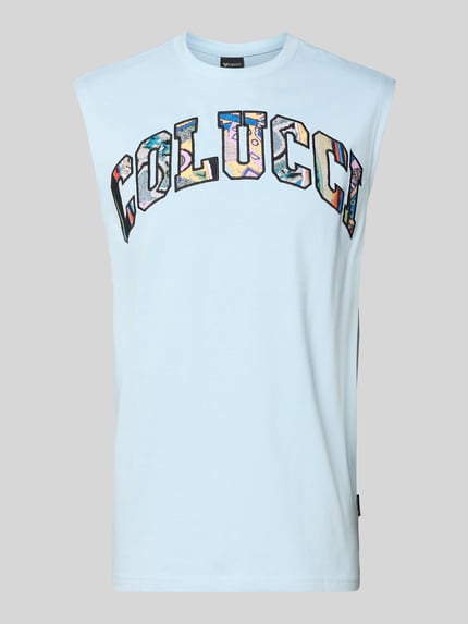 Regular Fit Tanktop mit Label-Stitching Shop The Look MANNEQUINE