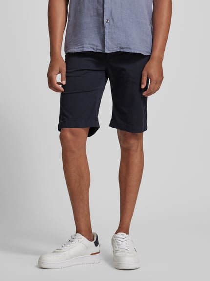 Pierre Cardin Bermudas in unifarbenem Design Marine 4