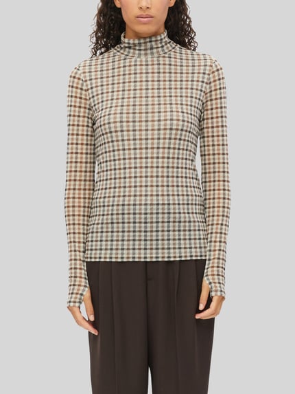 s.Oliver RED LABEL Longsleeve mit Mock Neck Taupe 3