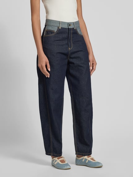 Jake*s Studio Woman Jeans met 5-pocketmodel Donkerblauw gemêleerd - 4