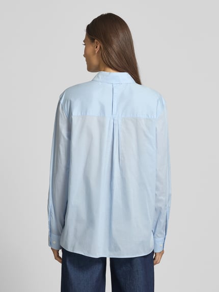 Samsøe Samsøe Regular Fit Bluse mit Kentkragen Modell 'SANOS' Hellblau 5