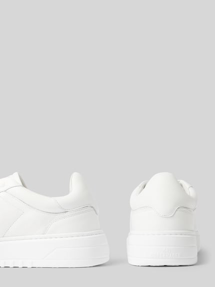 Productfoto, Sneaker aus echtem Leder mit Logo-Print van Copenhagen, heren sneakers, echt leer, afgeronde pasvorm, logoprint, vetersluiting, hakhoogte maat 44: 4 cm, schachthoogte maat 44: 9 cm, schachtbreedte maat 44: 10 cm, wit, glad oppervlak, minimalistisch ontwerp