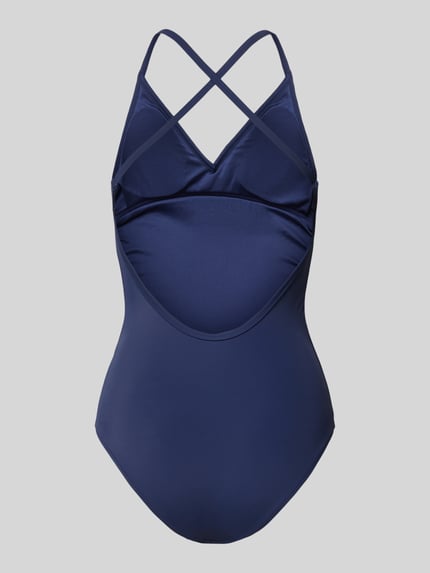 PUMA Badpak met V-hals. Marineblauw - 3