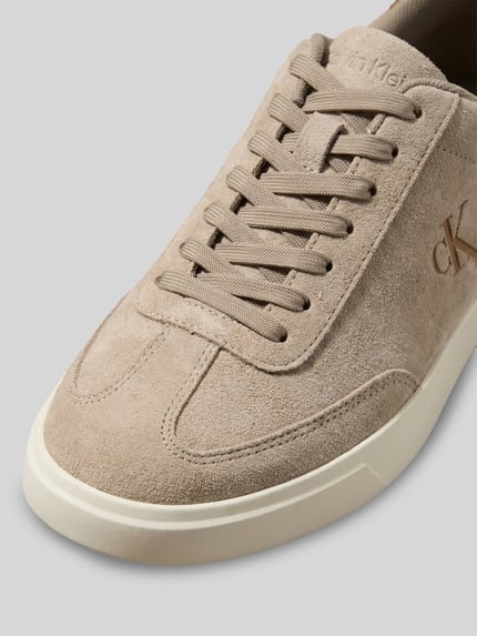 CK Calvin Klein Sneaker aus echtem Rindvelours Beige 4
