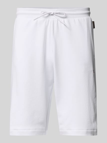 Napapijri Regular fit sweatshorts met elastische band, model 'NALIS' Wit - 2