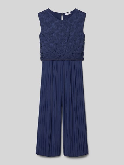 Happy Girls Jumpsuit met ronde hals Marineblauw - 1
