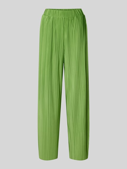 Selected Regular Fit Weite Hose in Plissee-Optik Modell 'ELLIE' Grass 2