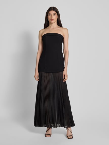 Forever New Avondjurk met plissévouwen, model 'Bethie' Zwart - 4