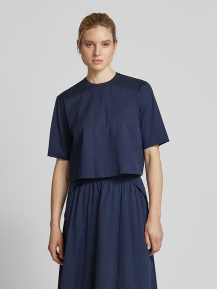 JOOP! Blusenshirt mit Brusttasche Modell 'Berit' Marine 4