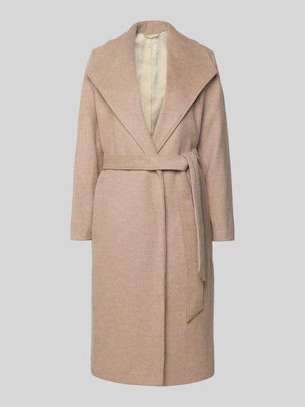Selected Regular Fit Mantel aus Woll-Mix Modell 'ROSA' Beige 2