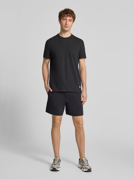 Tommy Jeans Regular Fit Sweatshorts aus Baumwoll-Mix Black 1
