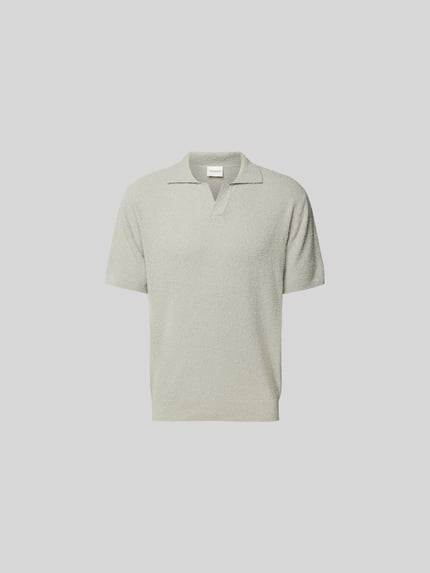 Closed Koszulka polo o kroju regular fit z imitacji dzianiny Gliniany 2