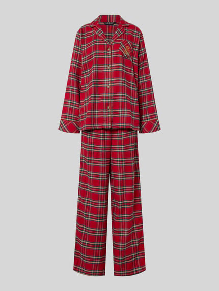 Lauren Ralph Lauren Pyjama mit Bruttasche Rot 1